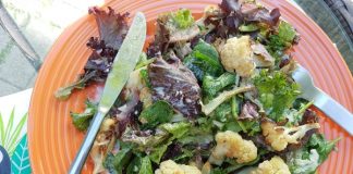 Roasted Cauliflower and Onion Salad with Lemon Tahini Dressing Roasted Cauliflower and Onion Salad with Lemon Tahini Dressing makes a great summer salad.