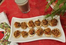 Stuffed Mushrooms with Red Pepper, Carrots, Brown Rice & Onion Recipe Stuffed Mushroom with brown rice, carrots, red pepper and onions are a delicious appetizer for the holidays or game night.