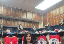 Hockey Hall of Fame Industry Night Checking out memorabilia of NHL legends