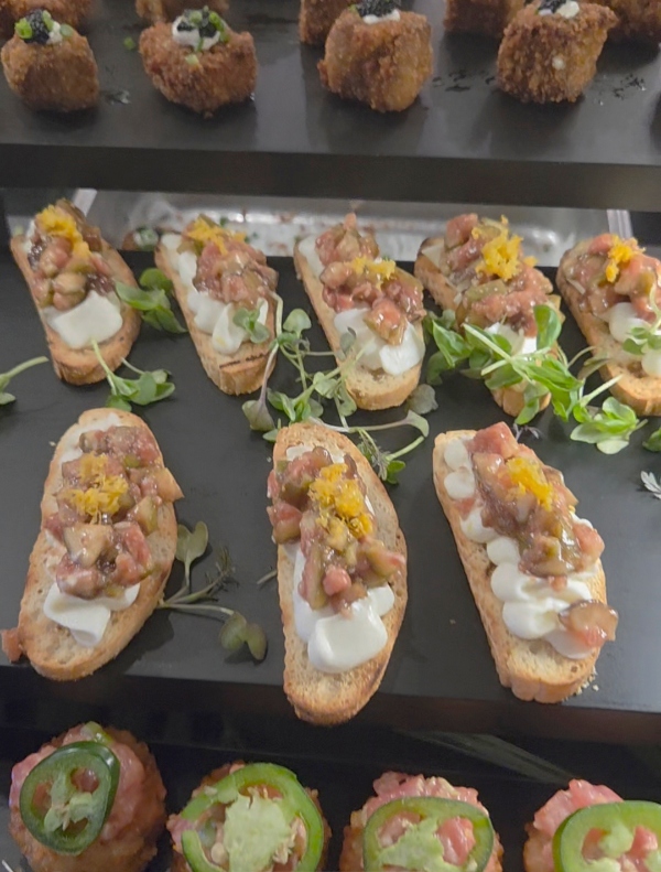 Delicious appetizers were served at Hockey Hall of Fame Industry Night